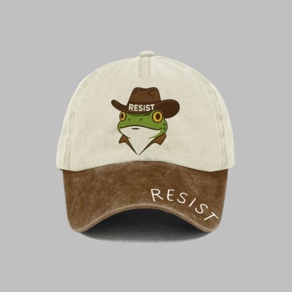 Unisex Resort FDT Polish Frog Print Hat 1 1