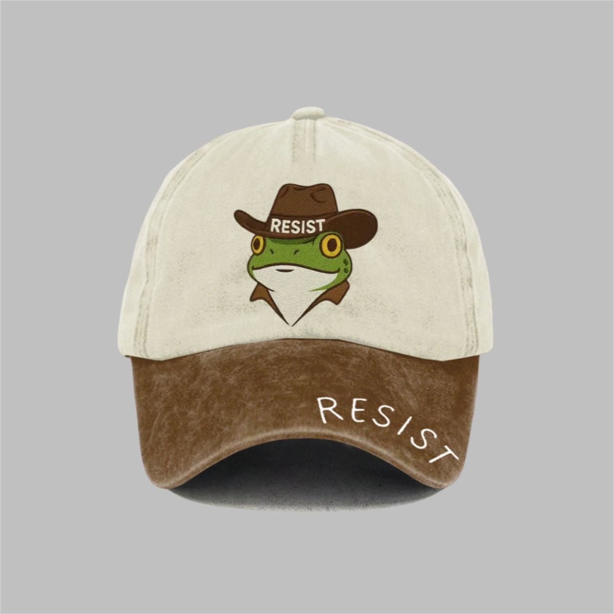 Unisex Resort FDT Polish Frog Print Hat 1 1 Unisex Resort FDT Polish Frog Print Hat 1 1