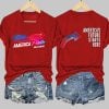 V-Neck Retro America Fest 2025 America's Future Starts Here Print T-Shirt 11 V-Neck Retro America Fest 2025 America's Future Starts Here Print T-Shirt