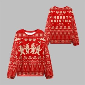 2025 Christmas Happy Cute Guy Ugly Sweater 1 1