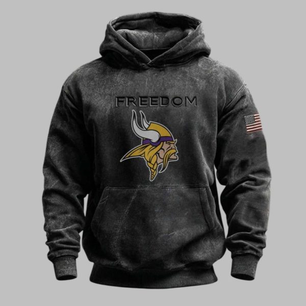 Vikings Freedom Flag 2025 Hoodie 1 1
