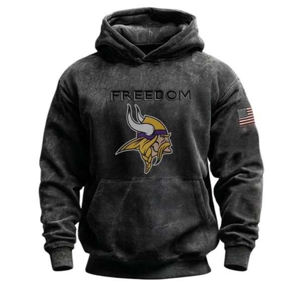 Vikings Freedom Flag 2025 Hoodie 1 2