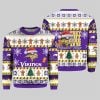 Vikings They Not Like Us Ugly Christmas Sweater 1