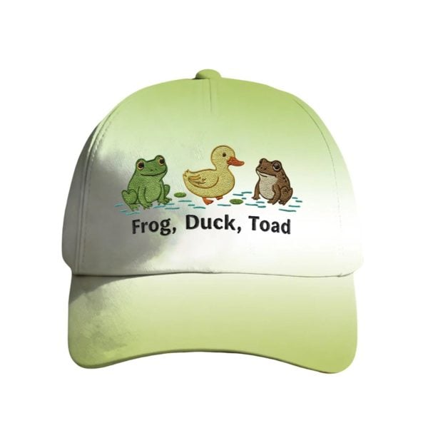 Vintage FDT Forg Duck Toad Print Hat 1 2
