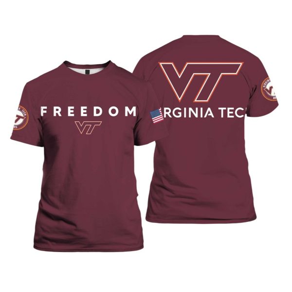 Virginia Tech Freedom Charlie Kirk Shirt 1 2