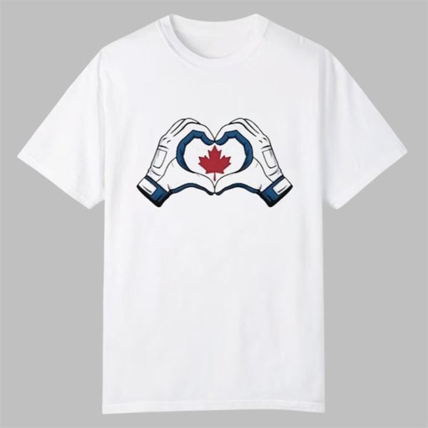 Vladdy Blue Jays Canada Heart Hands Shirt 0 0