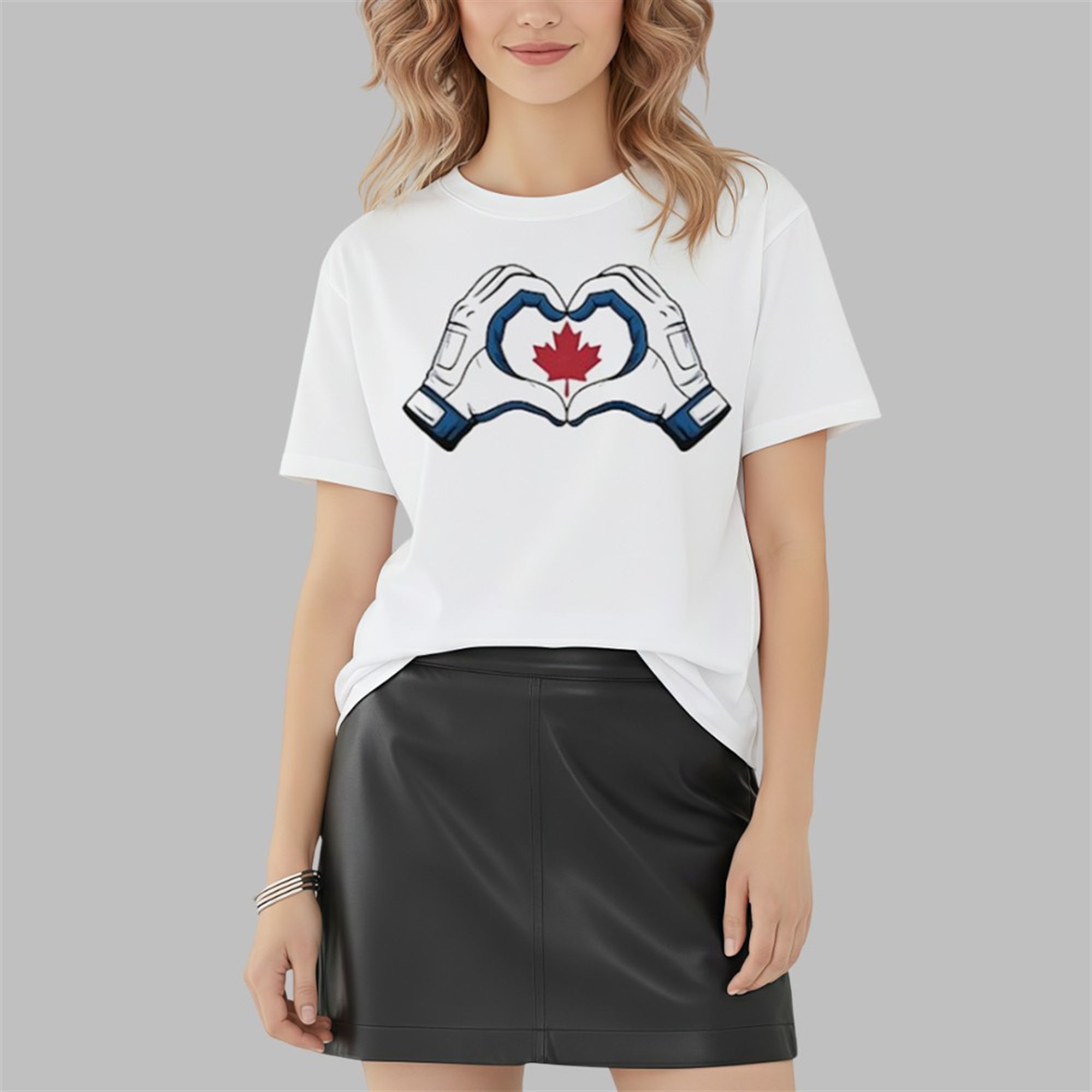 Vladdy Blue Jays Canada Heart Hands Shirt 3 4 Vladdy Blue Jays Canada Heart Hands Shirt 3 4