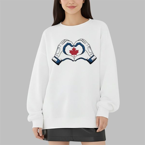 Vladdy Blue Jays Canada Heart Hands Shirt 3 9