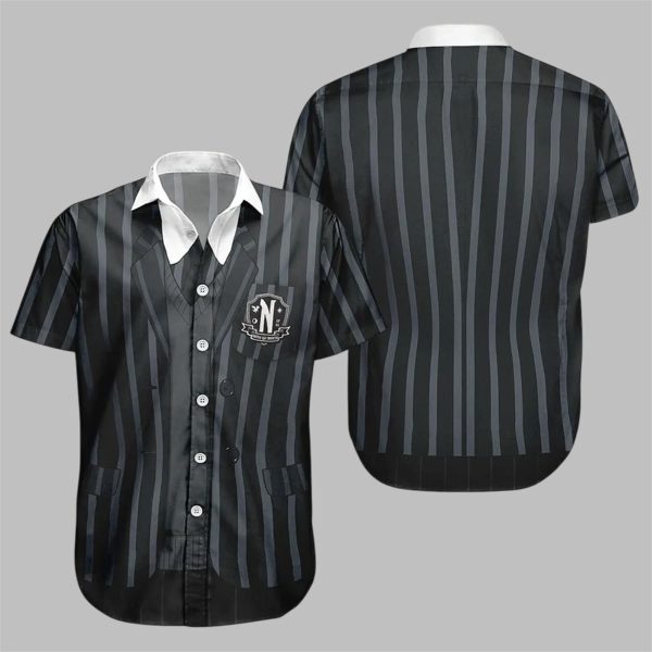 Wednesday Addams Nevermore Academy Halloween Costume Hawaiian Shirt 1