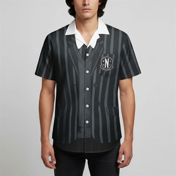 Wednesday Addams Nevermore Academy Halloween Costume Hawaiian Shirt 3