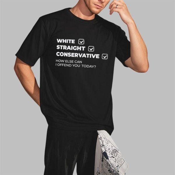 White Straight Conservative Shirt 2 3