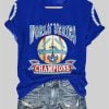 Women's Blue Jays 1992 World Series Champions Printed Casual T-Shirt 11 Women's Blue Jays 1992 World Series Champions Printed Casual T-Shirt