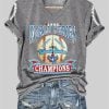 Women's Blue Jays 1992 World Series Champions Printed Casual T-Shirt 6 Womens Blue Jays 1992 World Series Champions Printed Casual T Shirt 4