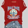 Women's Blue Jays 1992 World Series Champions Printed Casual T-Shirt 7 Womens Blue Jays 1992 World Series Champions Printed Casual T Shirt 5