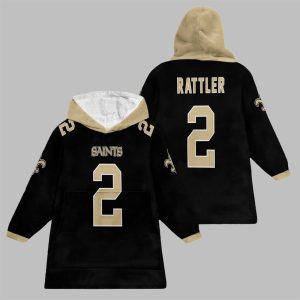 2025 Rattler 2 New Orleans Football Blanket Hoodie 1