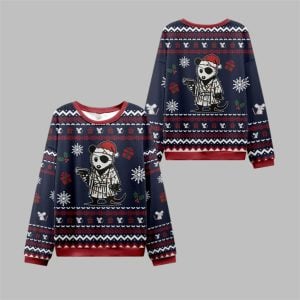 2025 Christmas Possum Samurai Ugly Christmas Sweater 1 1