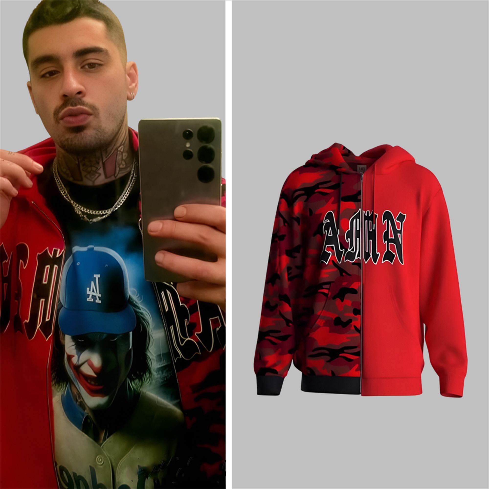 Zayn Malik AMN World Zip Hoodie Zayn Malik AMN World Zip Hoodie