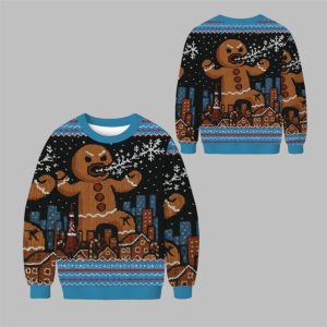2025 Christmas Gingerbread Monster Ugly Sweater 1 1