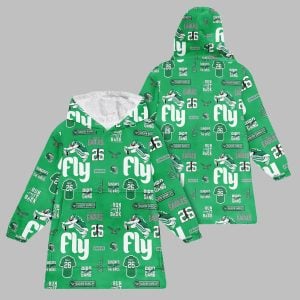 2025 Eagles Saquon Barkley Blanket Hoodie 1