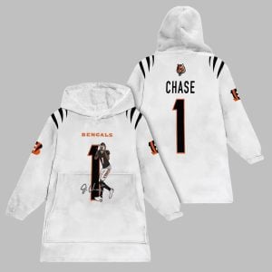 2025 Chase 1 Bengals Blanket Hoodie 1
