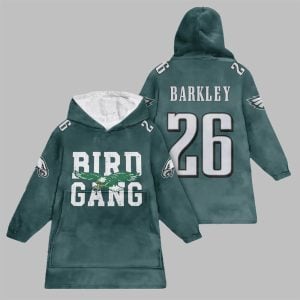 2025 Eagles Bird Gang Barkley Blanket Hoodie 1