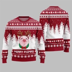Pig Merry Pigmas Ugly Sweater 2025 Christmas 1
