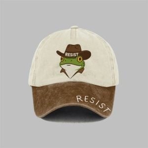 Unisex Resort FDT Polish Frog Print Hat 1 1