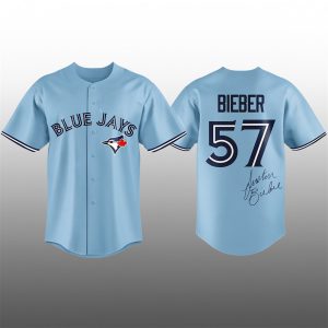 1 Justin Bieber Blue Jays 57 Jersey