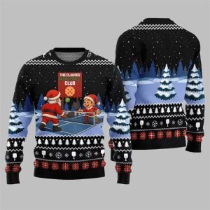2025 Christmas The Clauses Pickleball Club Ugly Sweater