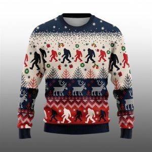2025 Christmas Bigfoot Ugly Sweater