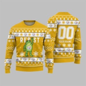 2026 Christmas Steelers Portland Frog Resist Ugly Sweater 1 1