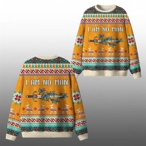 2025 Christmas I Am No Man Ugly Sweater 1 1