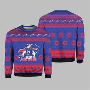 Bills Josh Allen 2025 Ugly Christmas Sweater 1 1