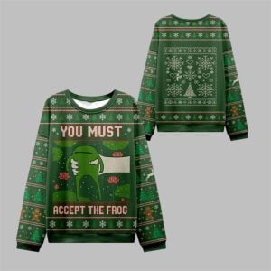 2025 Christmas Give You Frog Ugly Christmas Sweater 1 1