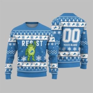 2026 Christmas Lions Portland Frog Resist Ugly Sweater 1 1