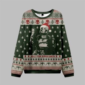 2025 Christmas Jolly for Super Earth Ugly Sweater 1 1