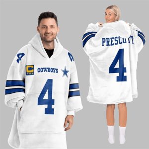 2025 Prescott 4 Captain Dallas Football Blanket Hoodie