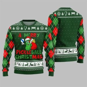 2025 Christmas A Merry Pickleball Christmas Ugly Sweater 1