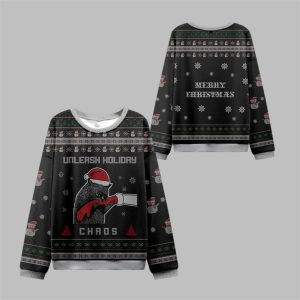 2025 Christmas Unleash Holiday Chaos Ugly Sweater 1 1