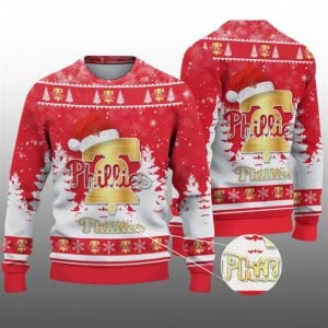 2026 Christmas Phillies Ugly Christmas Sweater 1 1