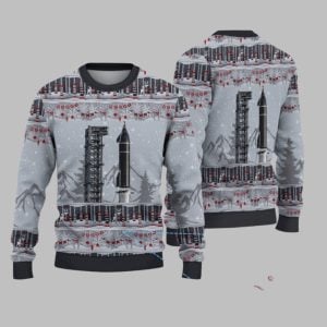 2025 Christmas SpaceX Starship Ugly Sweater