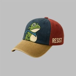 Vintage FDT Frog Resist Print Hat 1 1