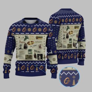 2025 Christmas The Lord Of The Rings Ugly Christmas Sweater 1 1