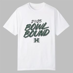 Hawaii Football Rainbow Warriors 2025 Bowl Bound Shirt 0 0