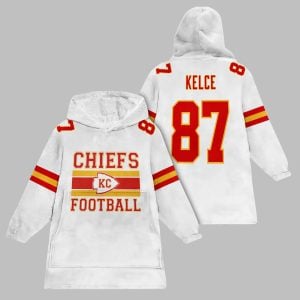 2025 Chiefs Football Kelce 87 Blanket Hoodie 1