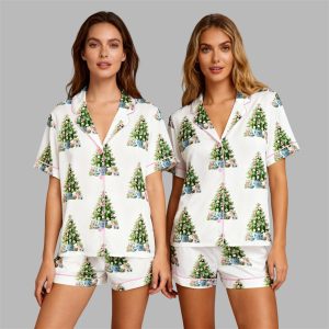 Mahjong Merry Mahjong Christmas Chinoiserie Pajama Set 1