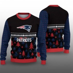 2025 Christmas England Patriots Ugly Sweater 1 1