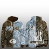 1 2025 Gb Packers Gridiron Wilderness Deer Hunter Hoodie