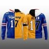 1 2025 Josh Allen 17 Bills x Wyoming Hoodie