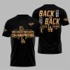 10 World Series Champions Back To Back Dodgers 2024 2025 Gold Shirt